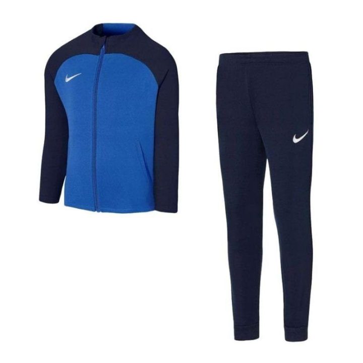 Vaikiškas sportinis kostiumas Nike Academy, tamsiai mėlynas ir mėlynas