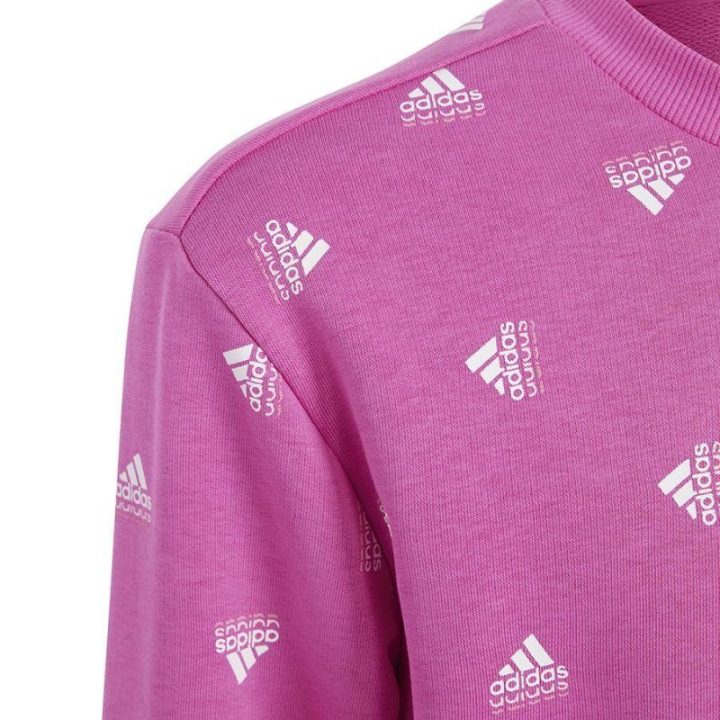 Džemperis mergaitėms per galvą adidas, rožinis