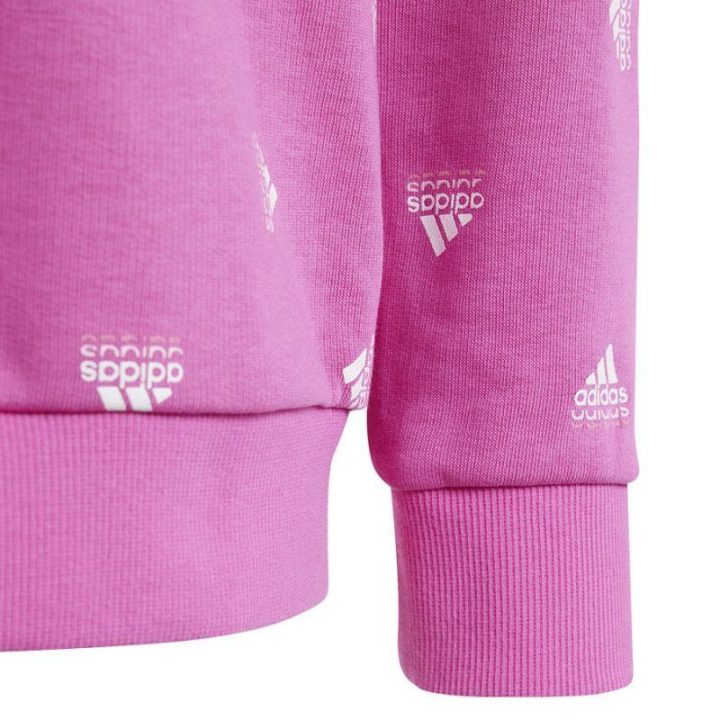 Džemperis mergaitėms per galvą adidas, rožinis