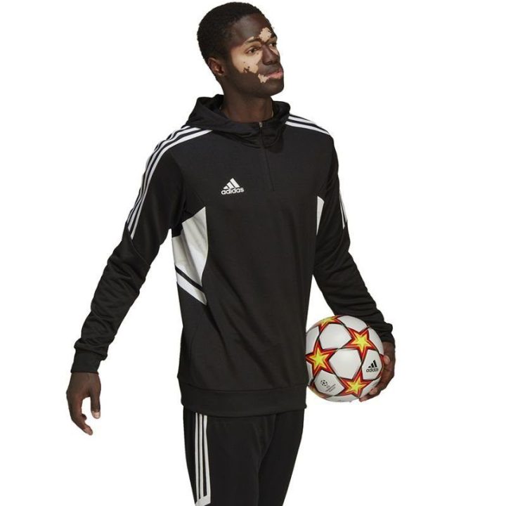 Vyriškas džemperis su gobtuvu adidas Condivo 22, juodas