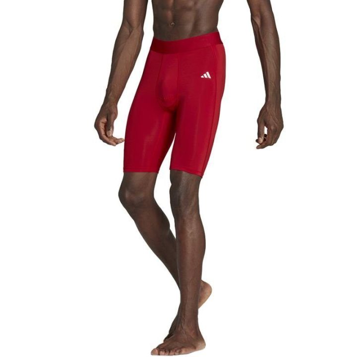 Vyriški kompresiniai šortai adidas Techfit Aeroready, raudoni