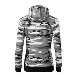 Moteriškas džemperis su gobtuvu Malfini Camo Zipper, kamufliažinis