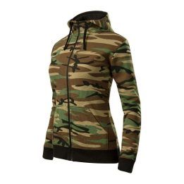Moteriškas džemperis Malfini Camo Zipper, kamufliažinis