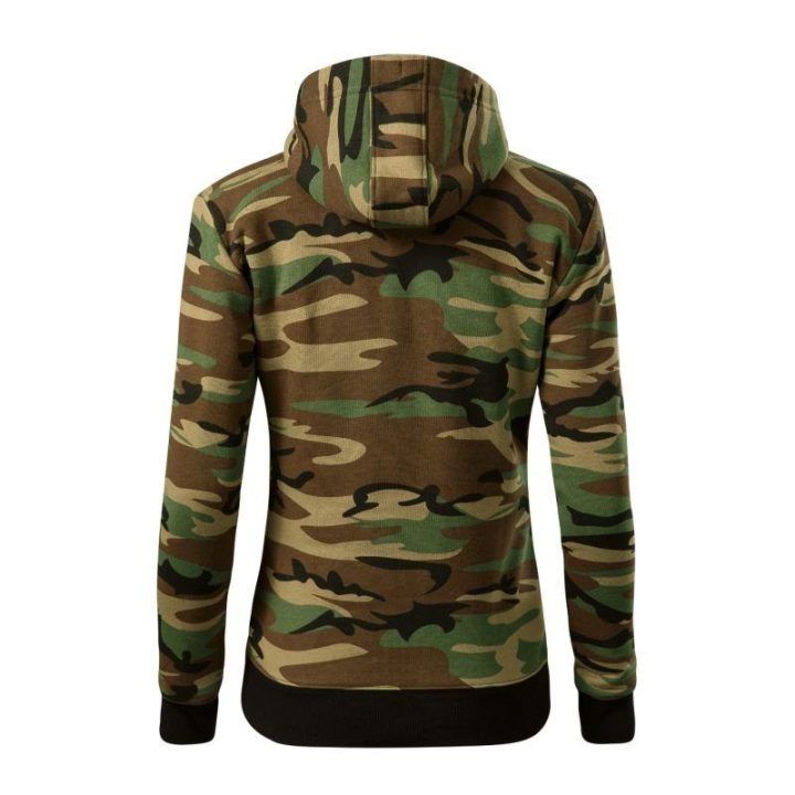 Moteriškas džemperis Malfini Camo Zipper, kamufliažinis