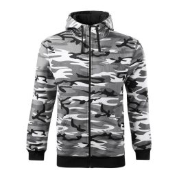 Vyriškas džemperis su užtrauktuku Malfini Camo Zipper, pilkas