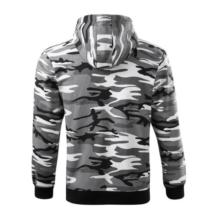 Vyriškas džemperis su užtrauktuku Malfini Camo Zipper, pilkas