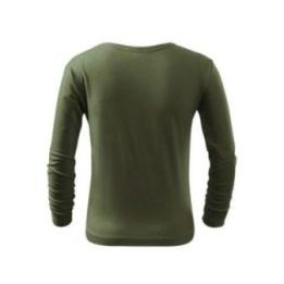 Vaikiški prigludusio kirpimo marškinėliai Malfini Fit-T LS, žali