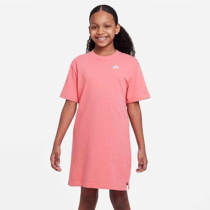 Laisvo kirpimo suknelė mergaitėms Nike Sportswear, rožinė