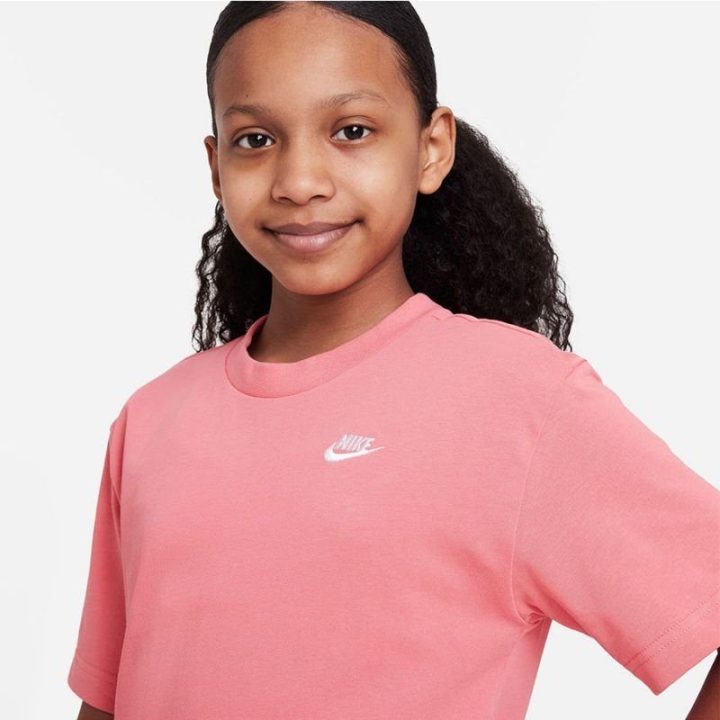 Laisvo kirpimo suknelė mergaitėms Nike Sportswear, rožinė
