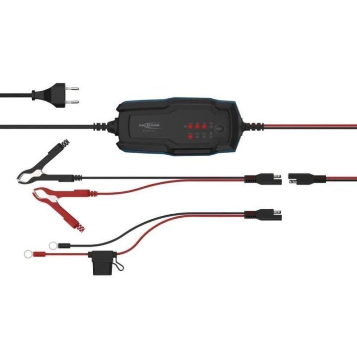 Automobilių akumuliatorių įkroviklis Ansmann 1001-0143, 6–12 V, juodas