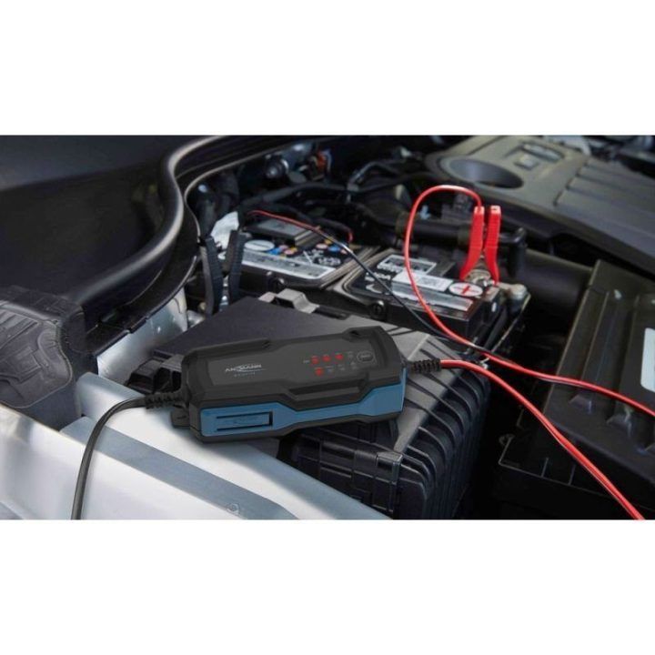 Automobilių akumuliatorių įkroviklis Ansmann 1001-0143, 6–12 V, juodas