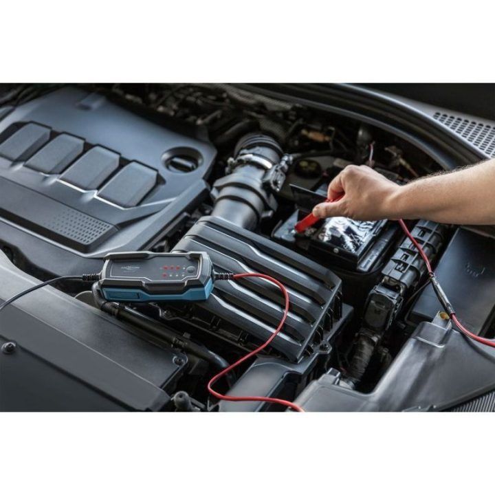 Automobilių akumuliatorių įkroviklis Ansmann 1001-0143, 6–12 V, juodas