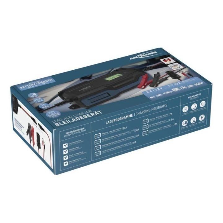 Akumuliatorių įkroviklis Ansmann 1001-0146, 6–14 V, juodas