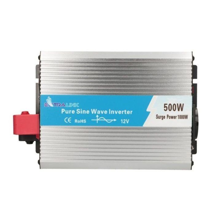 Automobilinis gryno sinuso keitiklis 12/230 V Extralink OPIP-500W