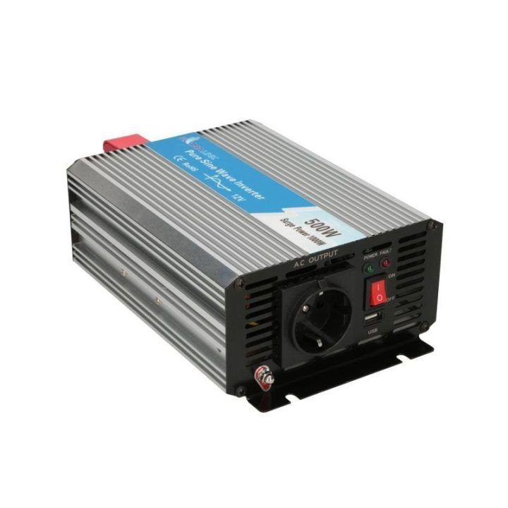 Automobilinis gryno sinuso keitiklis 12/230 V Extralink OPIP-500W