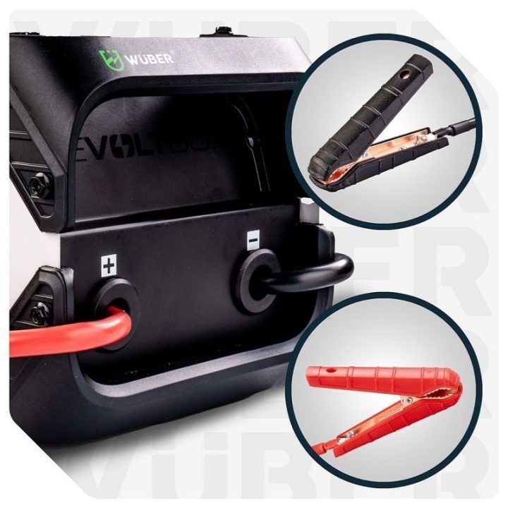 Automatinis įkroviklis su paleidimu Wuber W14015, 110 A, juodas ir baltas