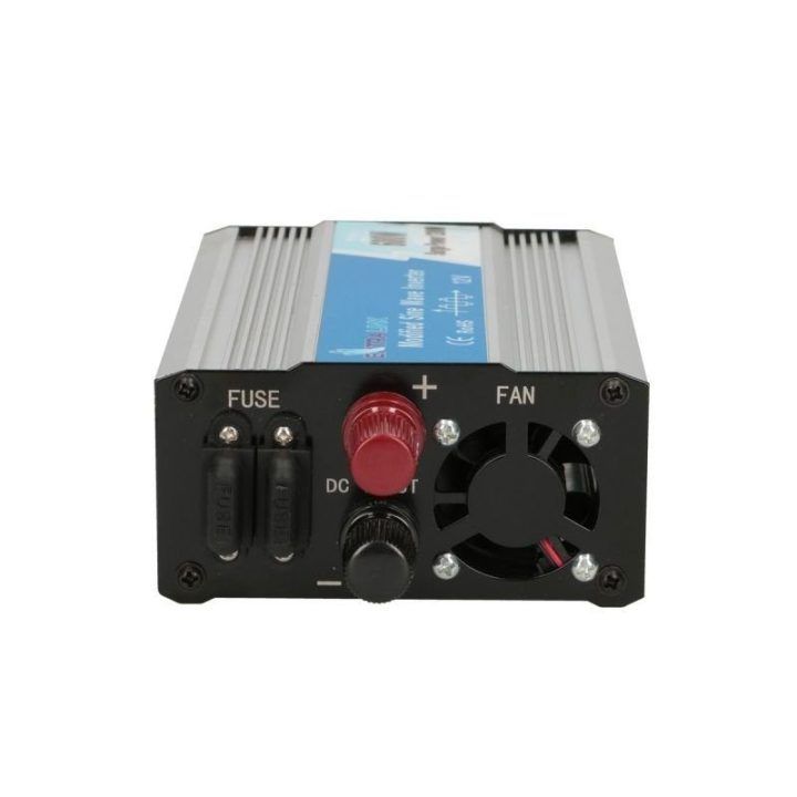 Įtampos keitiklis Extralink OPIM-600W, juodos ir aliuminio spalvos