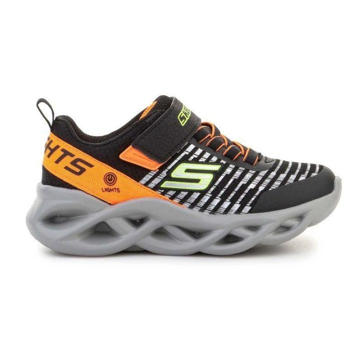 Vaikiški sportbačiai Skechers S Lights, juodi