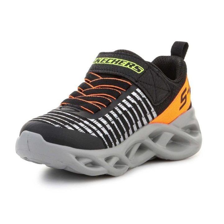 Vaikiški sportbačiai Skechers S Lights, juodi