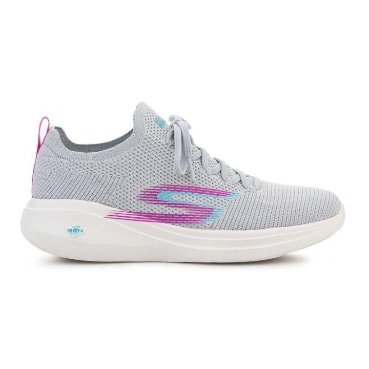 Moteriški žemi sportbačiai Skechers Go Run Fast Brisk Day, pilki