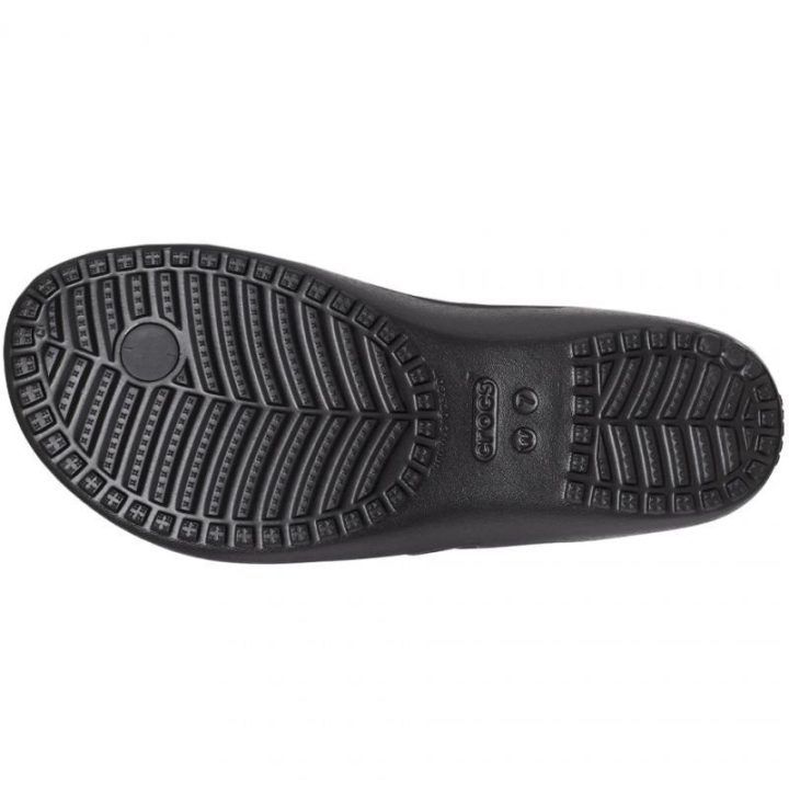 Moteriškos šlepetės per pirštą Crocs Kadee II Flip, juodos