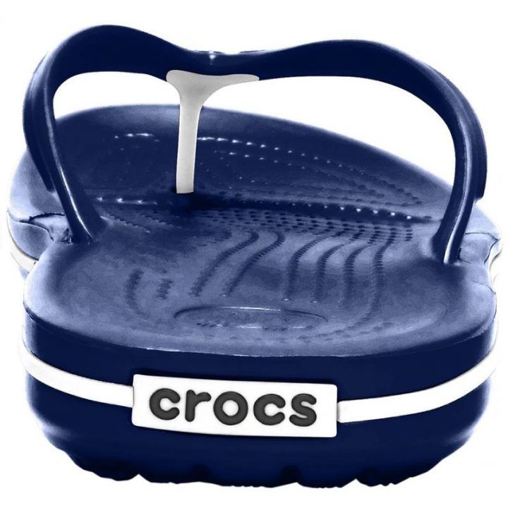 Moteriškos šlepetės per pirštą Crocs Crocband Flip, tamsiai mėlynos
