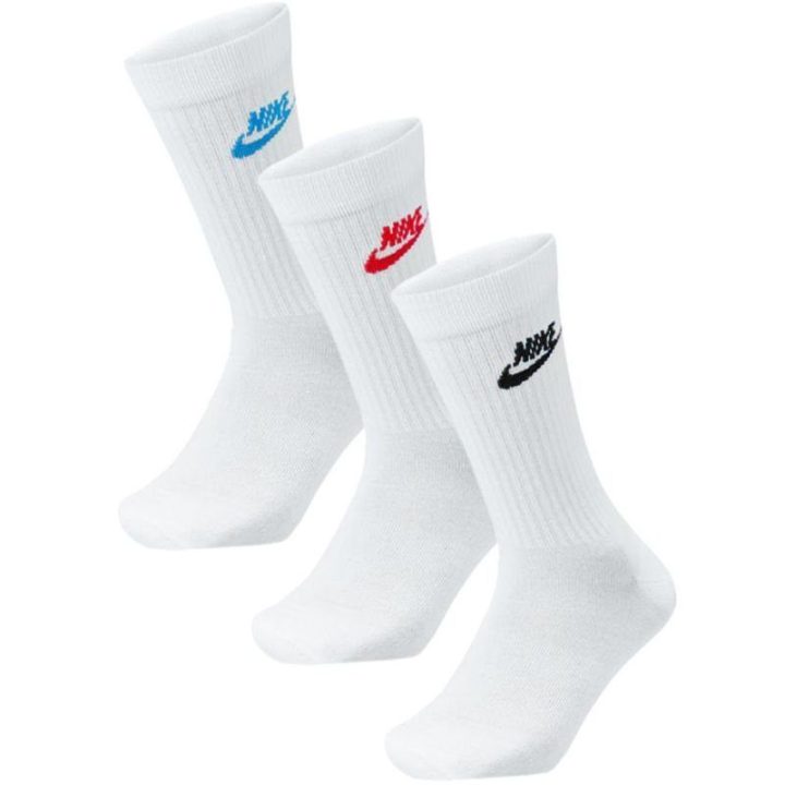 Kojinės Nike Everyday Essential, 3 poros, baltos