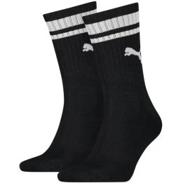 Uniseks kojinių rinkinys Puma Crew Heritage Stripes, 2 poros, juodas
