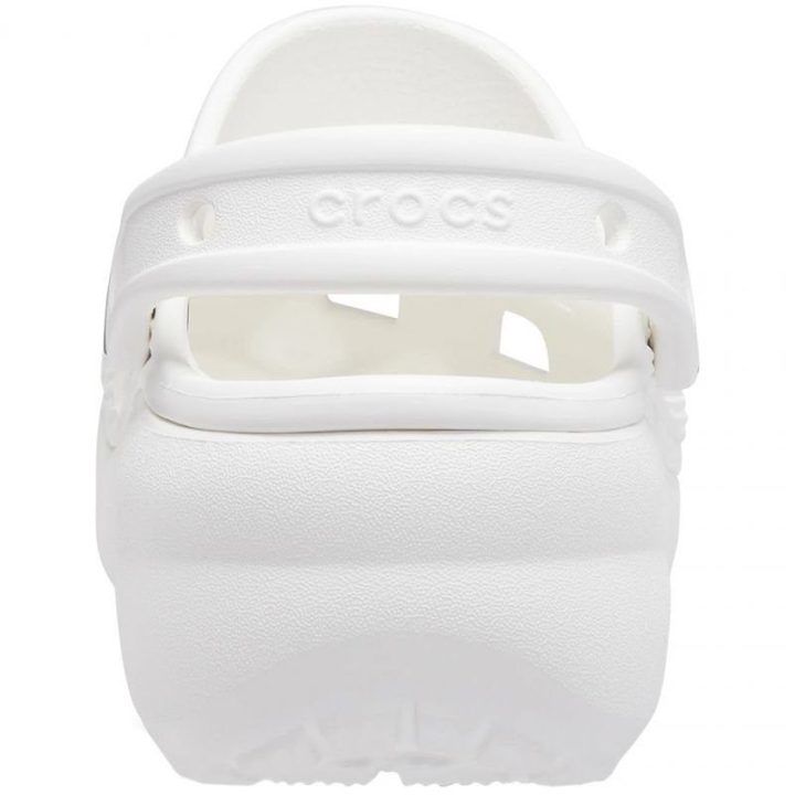 Moteriškos klumpės su paaukštintu padu Crocs Classic Platform, baltos