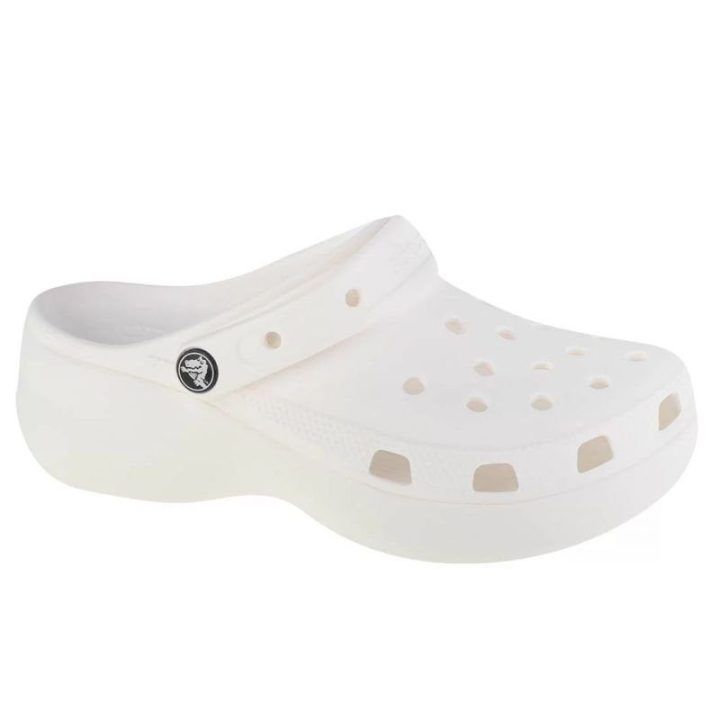 Moteriškos klumpės su paaukštintu padu Crocs Classic Platform, baltos