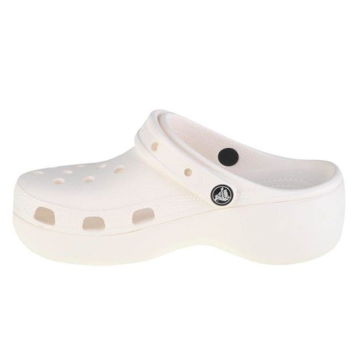 Moteriškos klumpės su paaukštintu padu Crocs Classic Platform, baltos