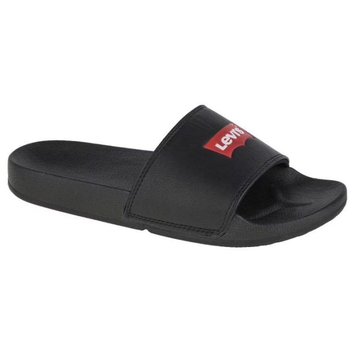 Moteriškos šlepetės Levi's June Batwing, juodos