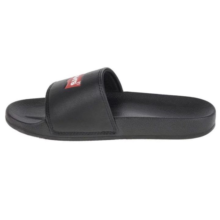 Moteriškos šlepetės Levi's June Batwing, juodos