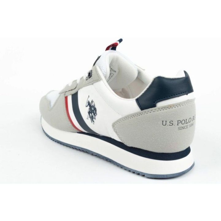 Vyriški suvarstomi sportbačiai U.S. Polo Assn., balti