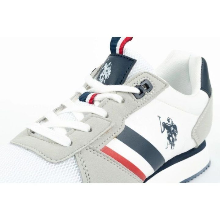 Vyriški suvarstomi sportbačiai U.S. Polo Assn., balti