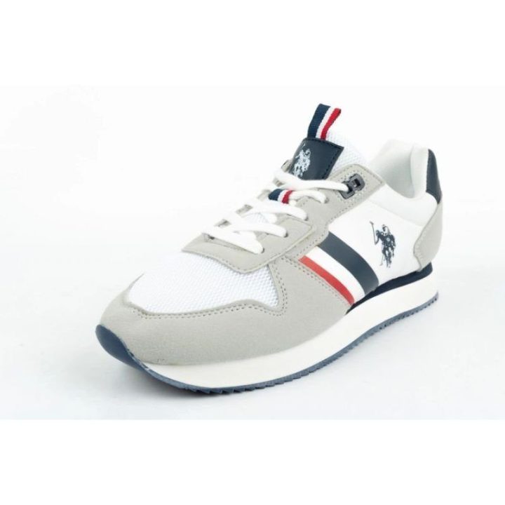 Vyriški suvarstomi sportbačiai U.S. Polo Assn., balti