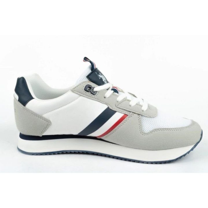 Vyriški suvarstomi sportbačiai U.S. Polo Assn., balti