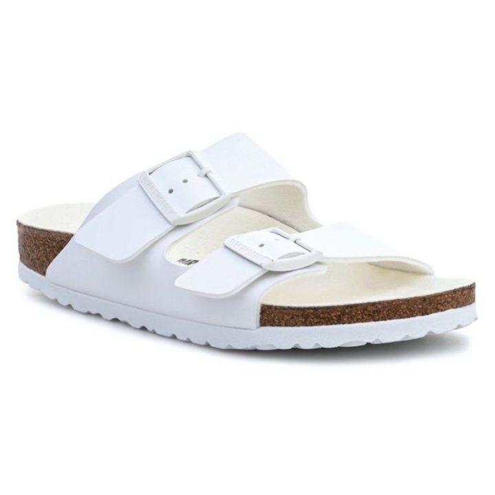 Moteriškos šlepetės Birkenstock Arizona, 1019046, baltos