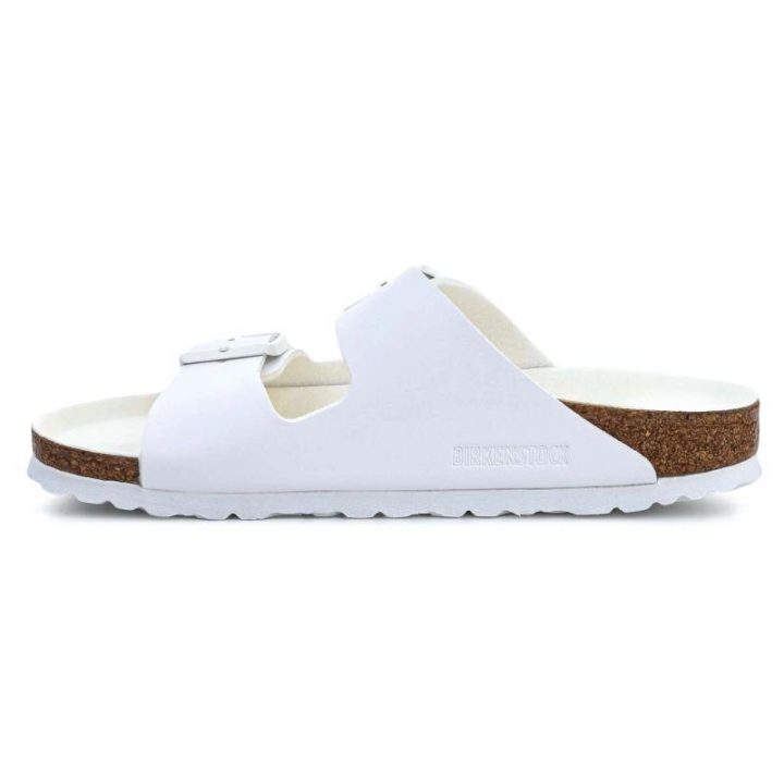 Moteriškos šlepetės Birkenstock Arizona, 1019046, baltos