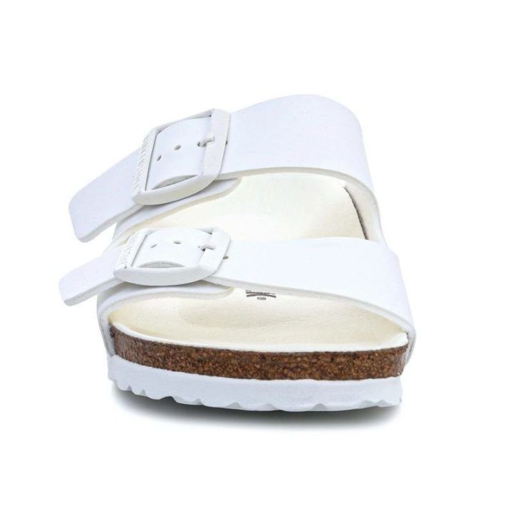 Moteriškos šlepetės Birkenstock Arizona, 1019046, baltos