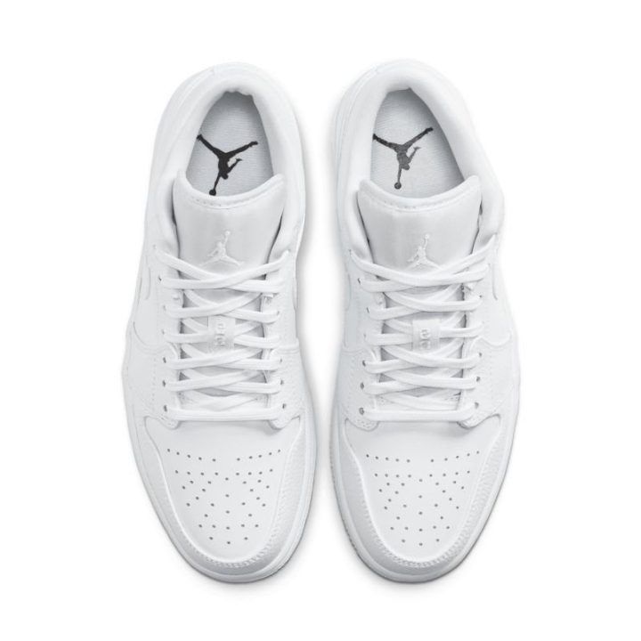 Vyriški žemo profilio sportbačiai Nike Air Jordan 1, balti
