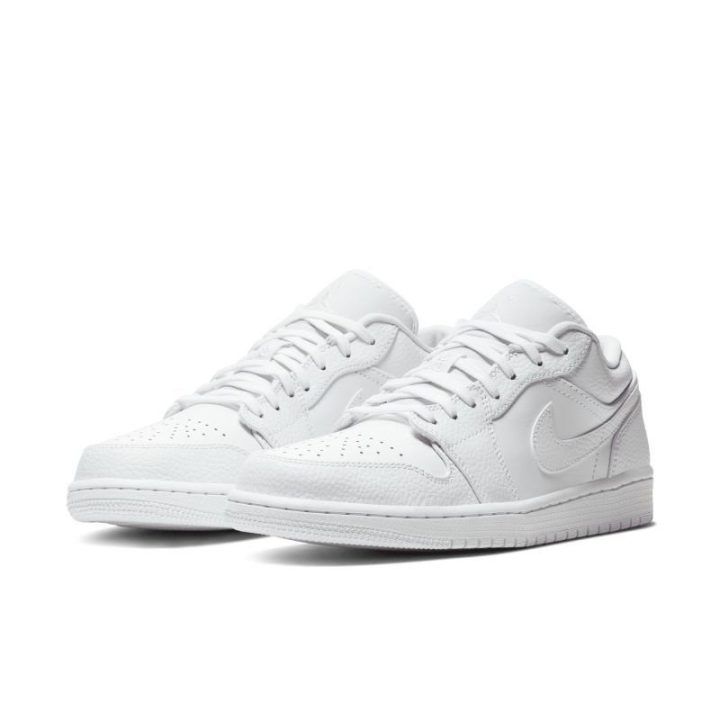 Vyriški žemo profilio sportbačiai Nike Air Jordan 1, balti