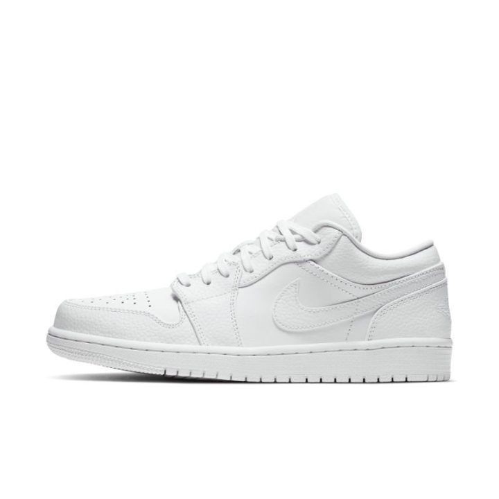 Vyriški žemo profilio sportbačiai Nike Air Jordan 1, balti