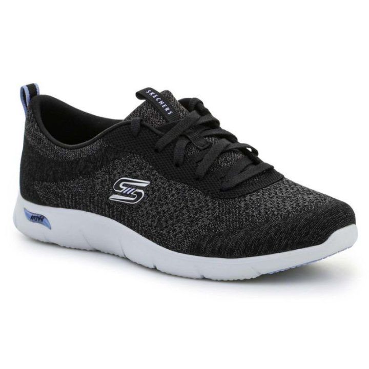 Moteriški sportbačiai su raišteliais Skechers Arch Fit Refine Lavish Wish, juodi