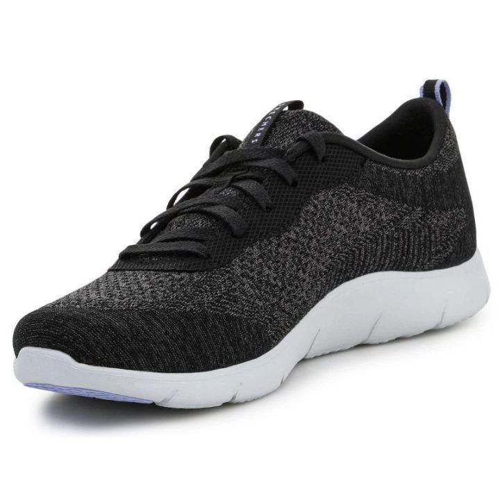 Moteriški sportbačiai su raišteliais Skechers Arch Fit Refine Lavish Wish, juodi