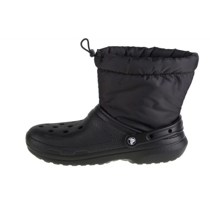 Moteriški žieminiai batai Crocs Classic Lined Neo Puff, juodi