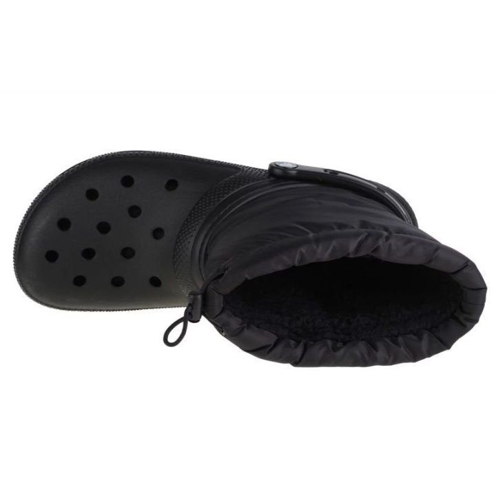 Moteriški žieminiai batai Crocs Classic Lined Neo Puff, juodi