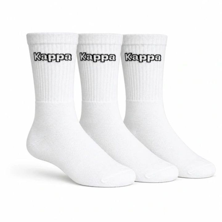 Kojinės su elastingu kraštu prie kulkšnies Kappa, baltos