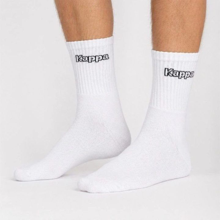 Kojinės su elastingu kraštu prie kulkšnies Kappa, baltos