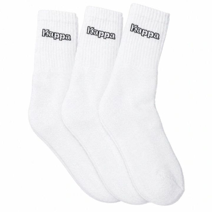Kojinės su elastingu kraštu prie kulkšnies Kappa, baltos
